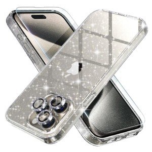 Cute Glitter Clear Case for iPhone 15 Pro