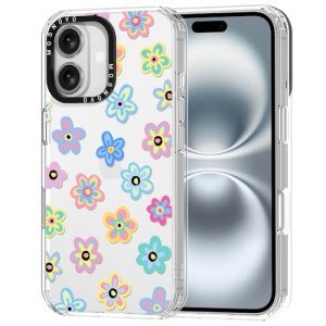 MOSNOVO iPhone 16 Clear Case with Drop Protection