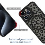 AIGOMARA Black Leopard iPhone 15 Pro Case