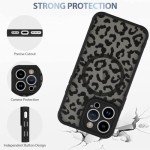 AIGOMARA Black Leopard iPhone 15 Pro Case