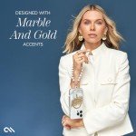 Karat Marble iPhone 15 Pro Case with Bling