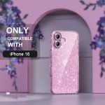 Cute Glitter Clear Case for iPhone 16