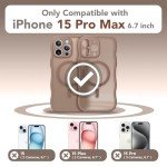 Cute Brown iPhone 15 Pro Max Case with Protection