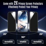 iPhone 15 Pro Max Case with Privacy Screen Protectors