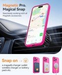 Hot Pink Magnetic iPhone 15 Pro Max Case