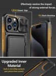 iPhone 15 Pro Max Case with Card Holder & Stand