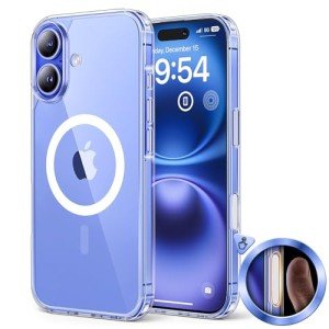TAURI Clear iPhone 16 Case with Camera Control