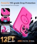 Hot Pink Magnetic iPhone 15 Pro Max Case