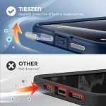 TIESZEN Magnetic iPhone 15 Pro Max Case - Dark Blue