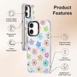 MOSNOVO iPhone 16 Clear Case with Drop Protection