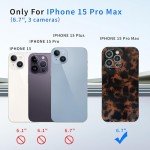 Stylish Tortoiseshell Phone Case for iPhone 15 Pro Max