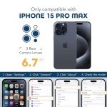 TIESZEN Magnetic iPhone 15 Pro Max Case - Dark Blue