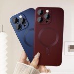 Magnetic iPhone 15 Pro Max Case - Red Wine