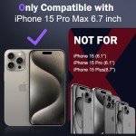 iPhone 15 Pro Max Case with Kickstand and Cover