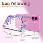 Flower Pattern iPhone 16 Case with Protectors