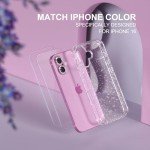 Cute Glitter Clear Case for iPhone 16