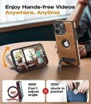 Magnetic Leather Case for iPhone 15 Pro Max