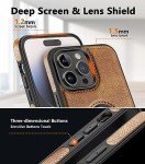 Magnetic Leather Case for iPhone 15 Pro Max