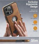 Magnetic Leather Case for iPhone 15 Pro Max