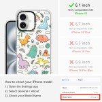 Dinosaur Land Clear TPU Case for iPhone 16