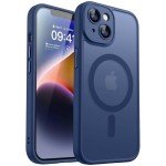 CANSHN Magnetic iPhone 14 Case - Deep Blue