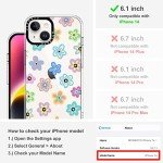 Groovy Flower Clear Case for iPhone 14