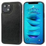 iPhone 14 Wallet Case with Card Holder – Black