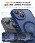 CANSHN Magnetic iPhone 14 Case - Deep Blue