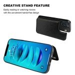 iPhone 14 Wallet Case with Card Holder – Black