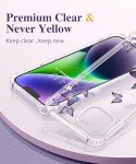 Floral iPhone 14 Case with Screen & Lens Protectors