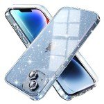 Cute Glitter Clear Case for iPhone 14