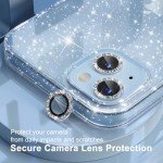 Cute Glitter Clear Case for iPhone 14