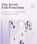 Floral iPhone 14 Case with Screen & Lens Protectors