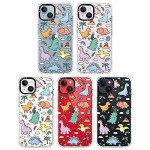 Dinosaur Land iPhone 14 Clear TPU Bumper Case