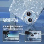 Cute Glitter Clear Case for iPhone 14