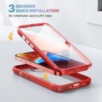 Diaclara iPhone 14 Rugged Case with Screen Protector