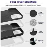 iPhone 14 Shockproof Slim Silicone Case (Black)
