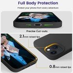 iPhone 14 Shockproof Slim Silicone Case (Black)