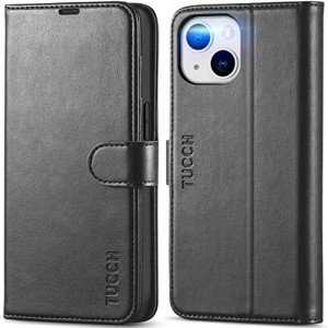 TUCCH iPhone 14 Wallet Case with RFID Blocking