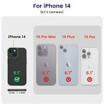 iPhone 14 Shockproof Slim Silicone Case (Black)