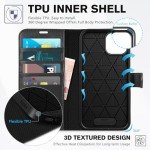 TUCCH iPhone 14 Wallet Case with RFID Blocking