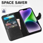 TUCCH iPhone 14 Wallet Case with RFID Blocking