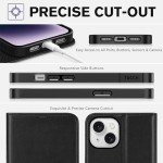 TUCCH iPhone 14 Wallet Case with RFID Blocking