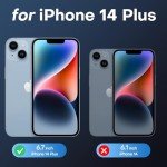 TAURI 3-in-1 Clear Case for iPhone 14 Plus