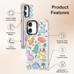 Dinosaur Land Clear TPU Case for iPhone 16