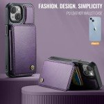 Vinich iPhone 14 Wallet Case with Kickstand - Purple