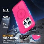 Hot Pink Magnetic iPhone 14 Pro Case with Protection