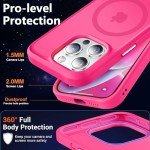 Hot Pink Magnetic iPhone 14 Pro Case with Protection