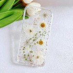 Floral Glitter Clear Case for iPhone 16