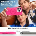 Hot Pink Magnetic iPhone 14 Pro Case with Protection